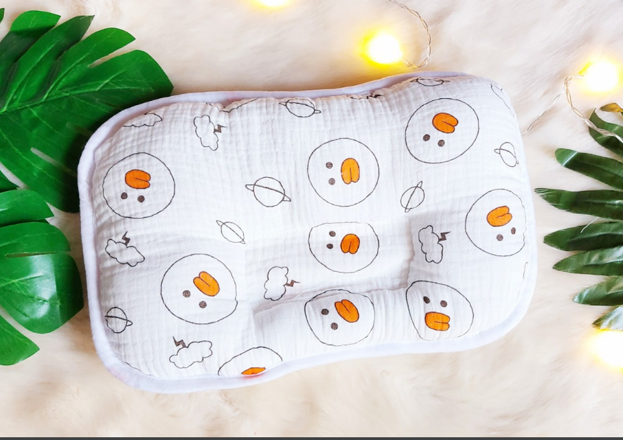 Gối xô nhăn cotton Woori, gối xô xuất Hàn cho bé sơ sinh (Giao hình ngẫu nhiên)