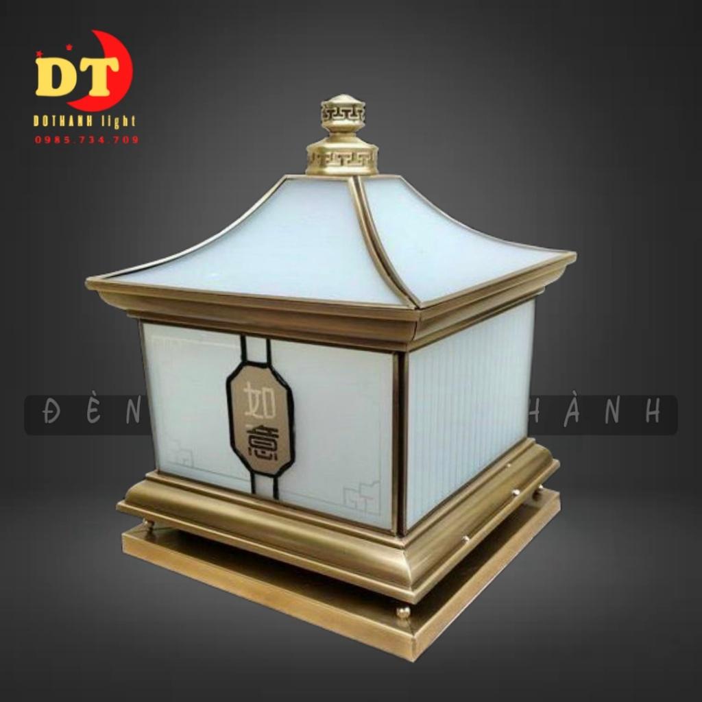Đèn trụ cổng đồng phong cách bắc âu HTLQ tcd