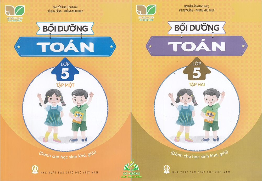 Sách - Combo Bồi dưỡng Toán lớp 5 tập 1+2 (Kết nối tri thức với cuộc sống) #huongbook