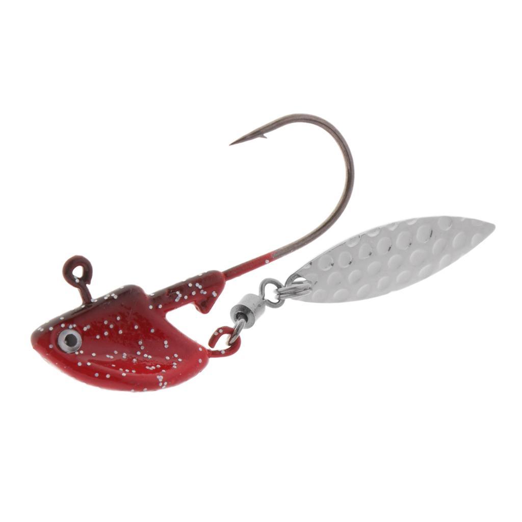 2-6pack Saltwater Fishing Jigs with Spoon Jig Heads Hook Baits Bass Trout Lures