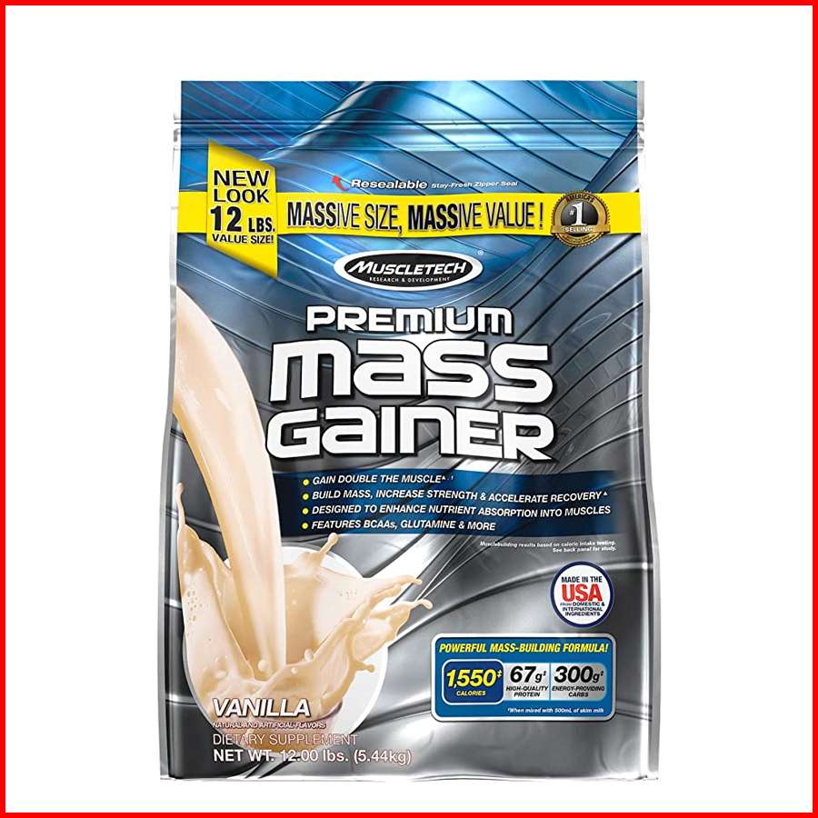 Sữa tăng cân, tăng cơ nhanh MuscleTech Premium Mass Gainer 12lbs (5,4kg) – Hỗ trợ tăng cân, tăng sức mạnh, phát triển cơ bắp dành cho người tập thể hình và thể thao