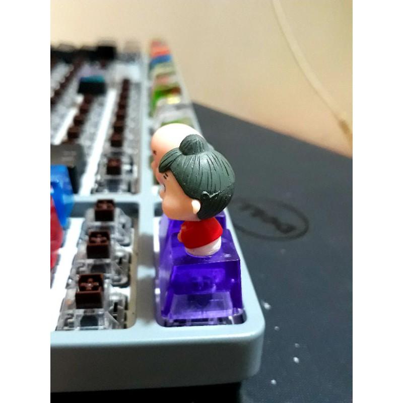 Bộ 2 keycap ông bà trang trí bàn phím cơ.