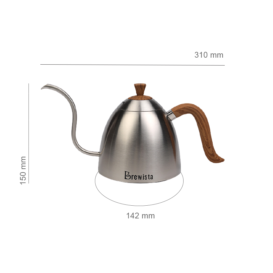 Ấm rót cà phê pour over Brewista 700ml - Màu xám inox