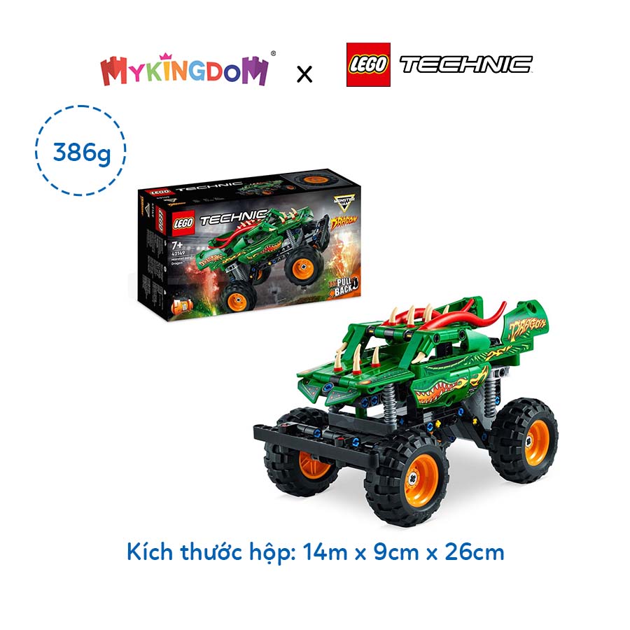 Đồ Chơi Lắp Ráp LEGO Technic Chiến Xe Monster Jam Dragon 42149