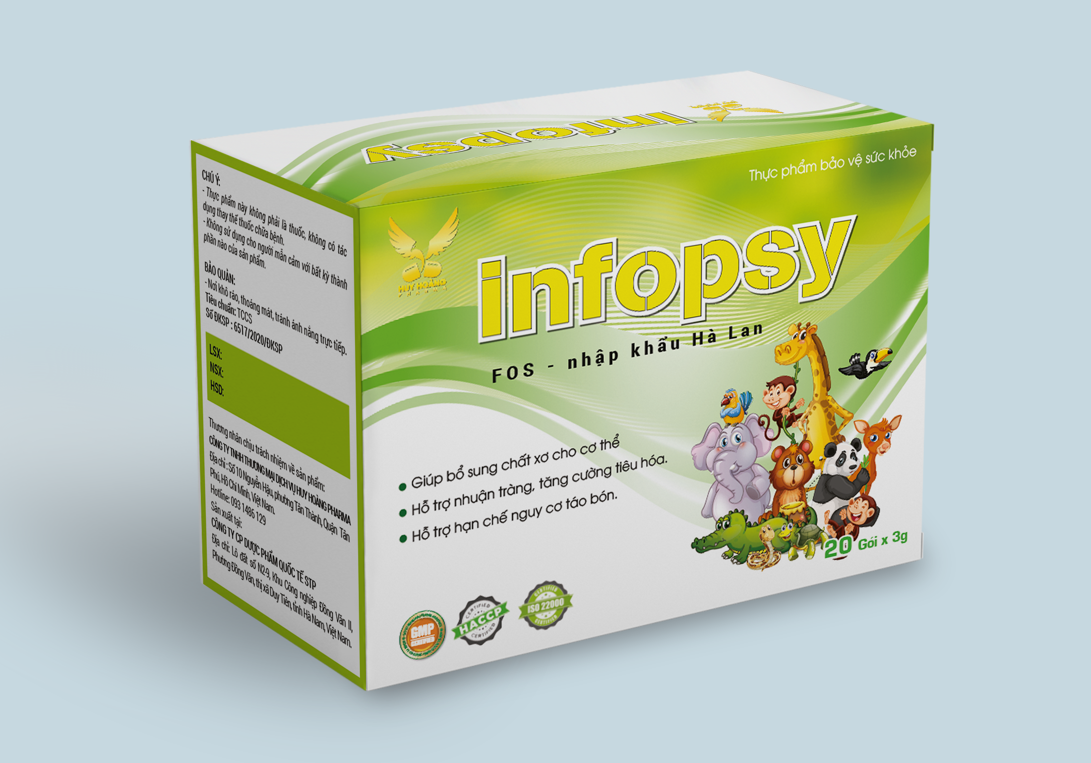 TPBVSK: INFOPSY - Cốm chất xơ, chống táo bón cho Bé