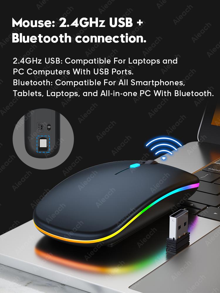 Backlit Teclado Bluetooth-Tương Thích Bàn Phím Cho iPad Android Windows IOS Điện Thoại Máy Tính Bảng Bàn Phím Và Chuột Không Dây Dành Cho Samsung