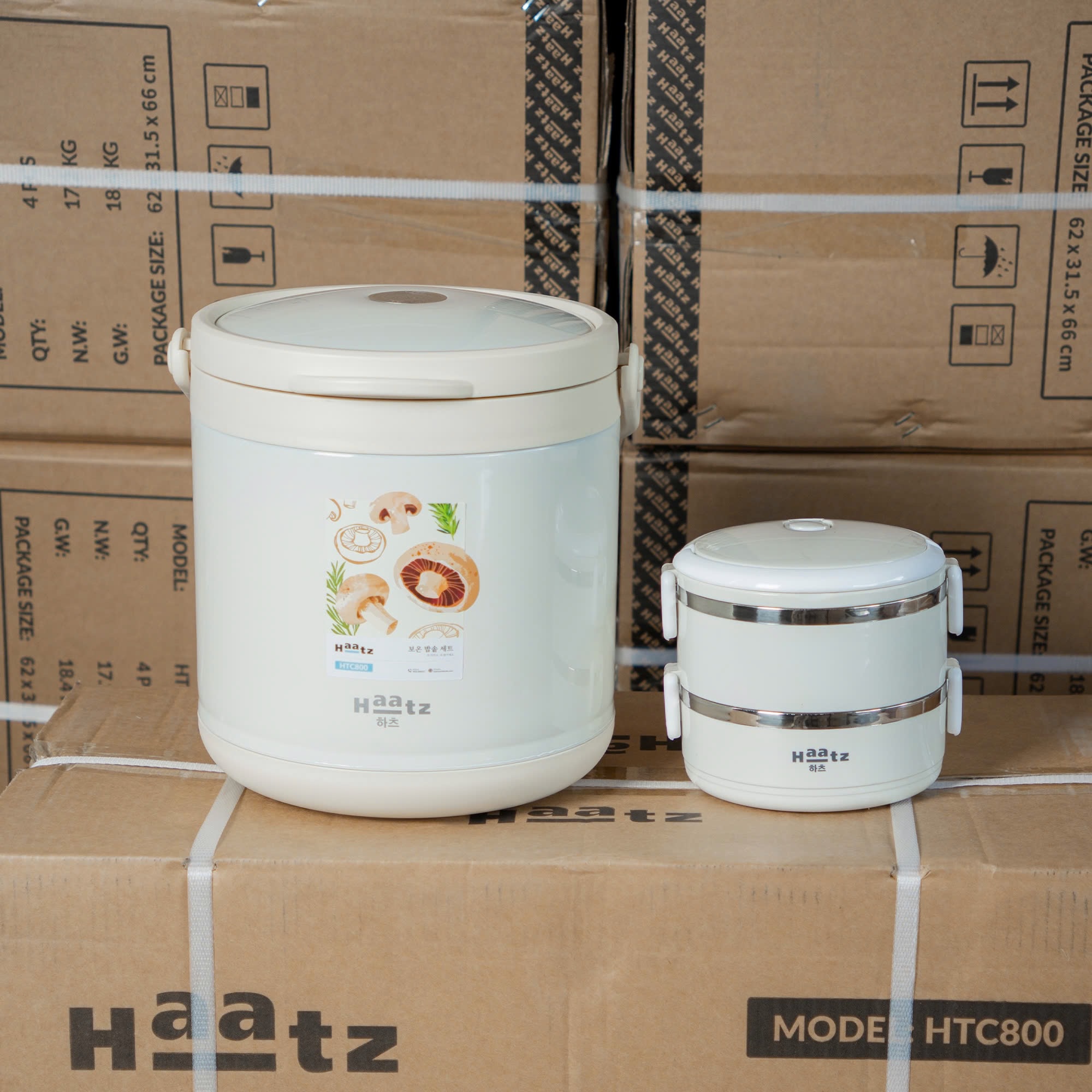 (Model 2026) Nồi Ủ Chân Không Haatz HTC800 inox 304 Dung Tích 4.5L, Giữ Ấm 6h, Hàng Chính hãng Bảo Hành 2 Năm