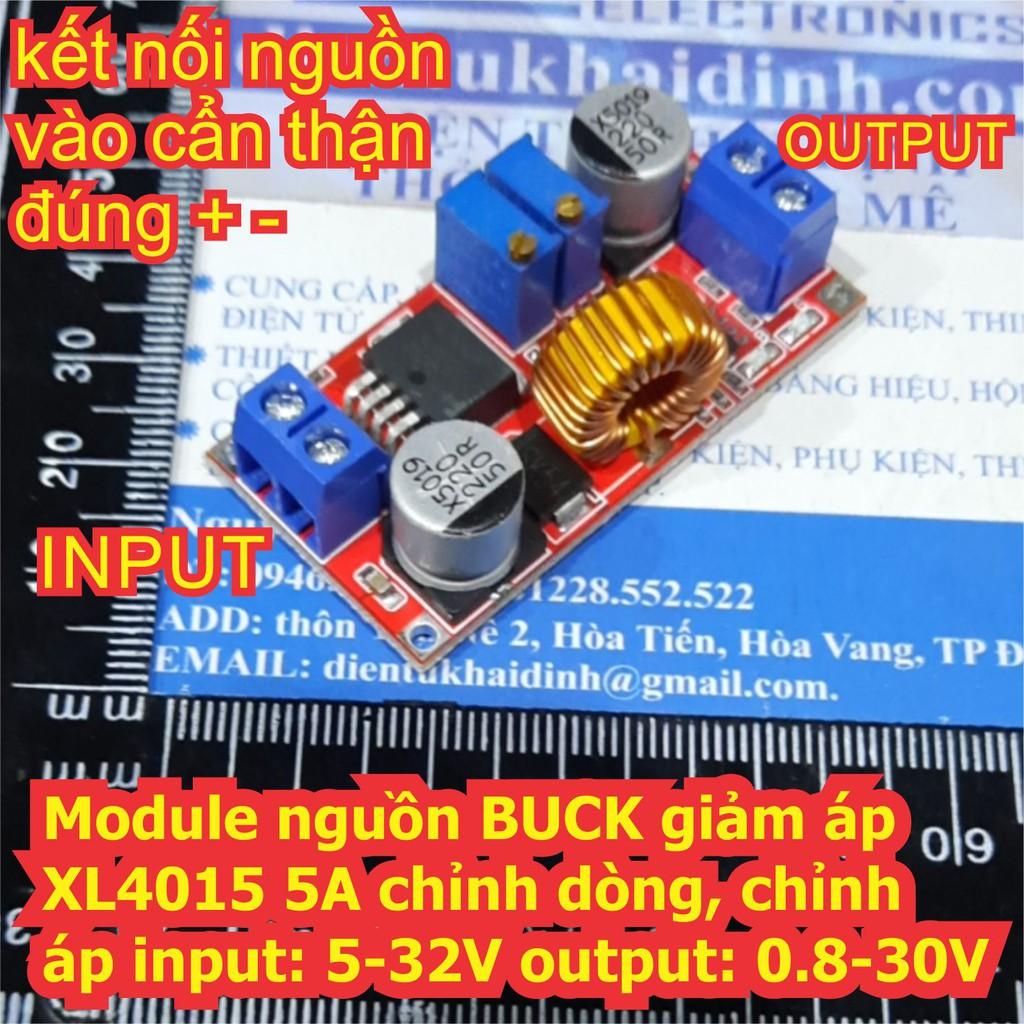 Module nguồn BUCK giảm áp XL4015 5A chỉnh dòng, chỉnh áp input: 5-32V output: 0.8-30V kde7159