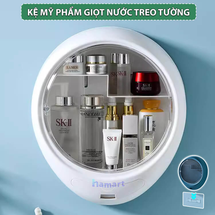 Miếng Dán Tủ Đựng Mỹ Phẩm Treo Tường Bản Lớn Thay Thế Kệ Để Đồ Trang Điểm Nhà Tắm Hamart