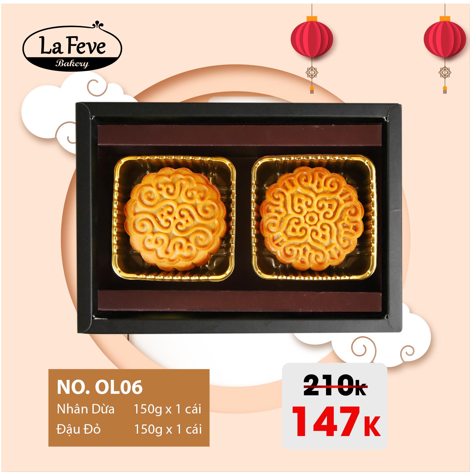 Bánh Trung Thu Lafeve - Lễ Hộp OL06