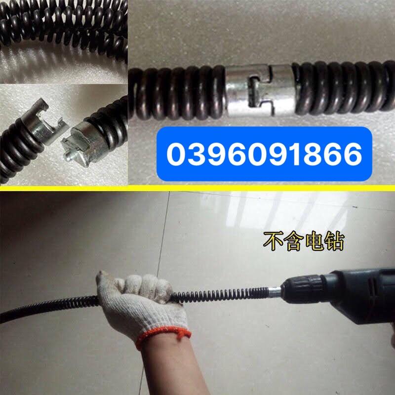 Dây thông tắc cống dùng cho máy khoan phi 16