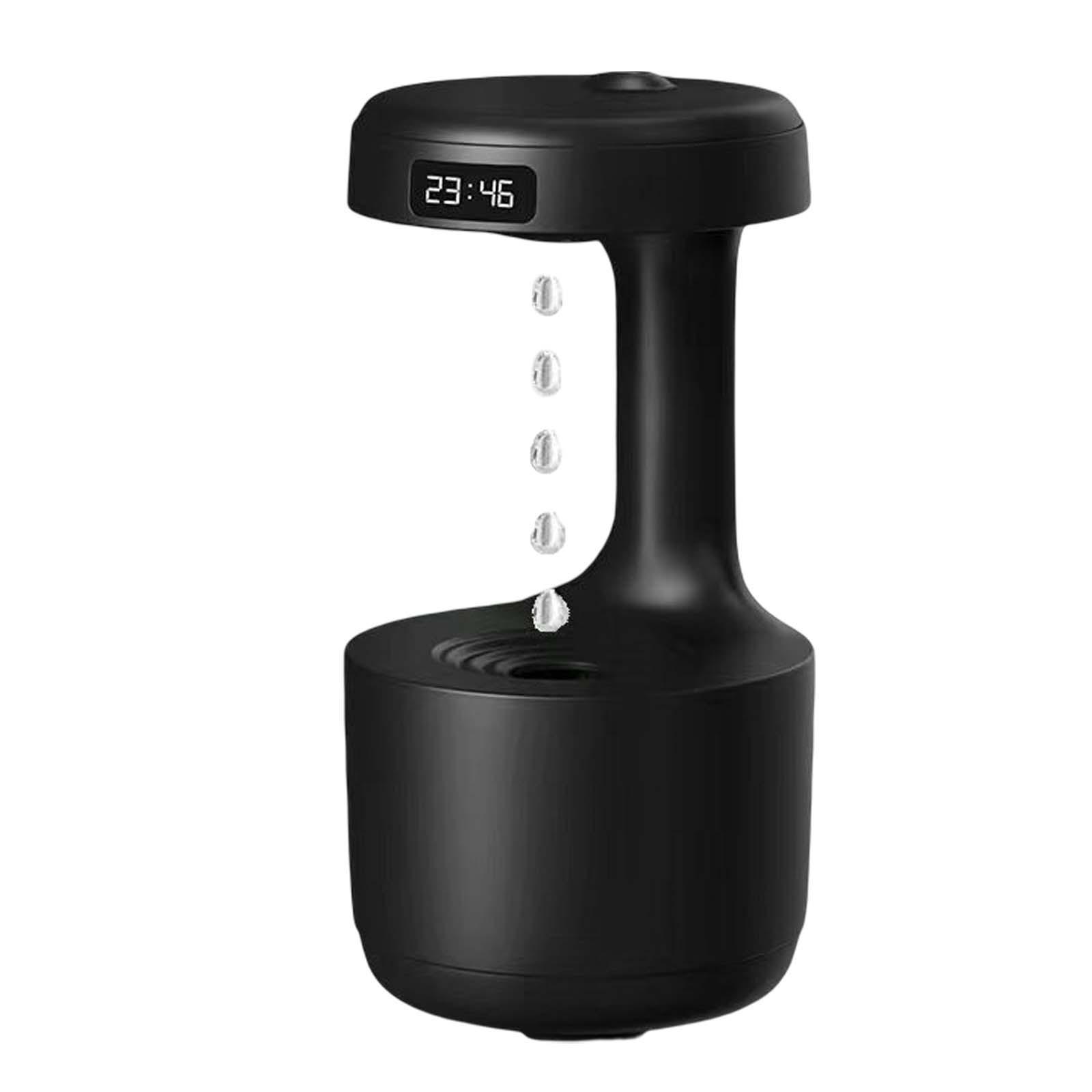 Desktop Humidifier Low Noise 800ml Antigravity Water Drop Night Light
