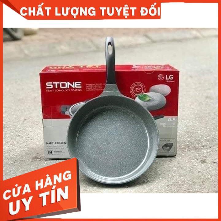 Bộ nồi chảo đá lock and lock (chảo 28cm, nồi 24cm) chính hãng giá sốc bao toàn thị trường