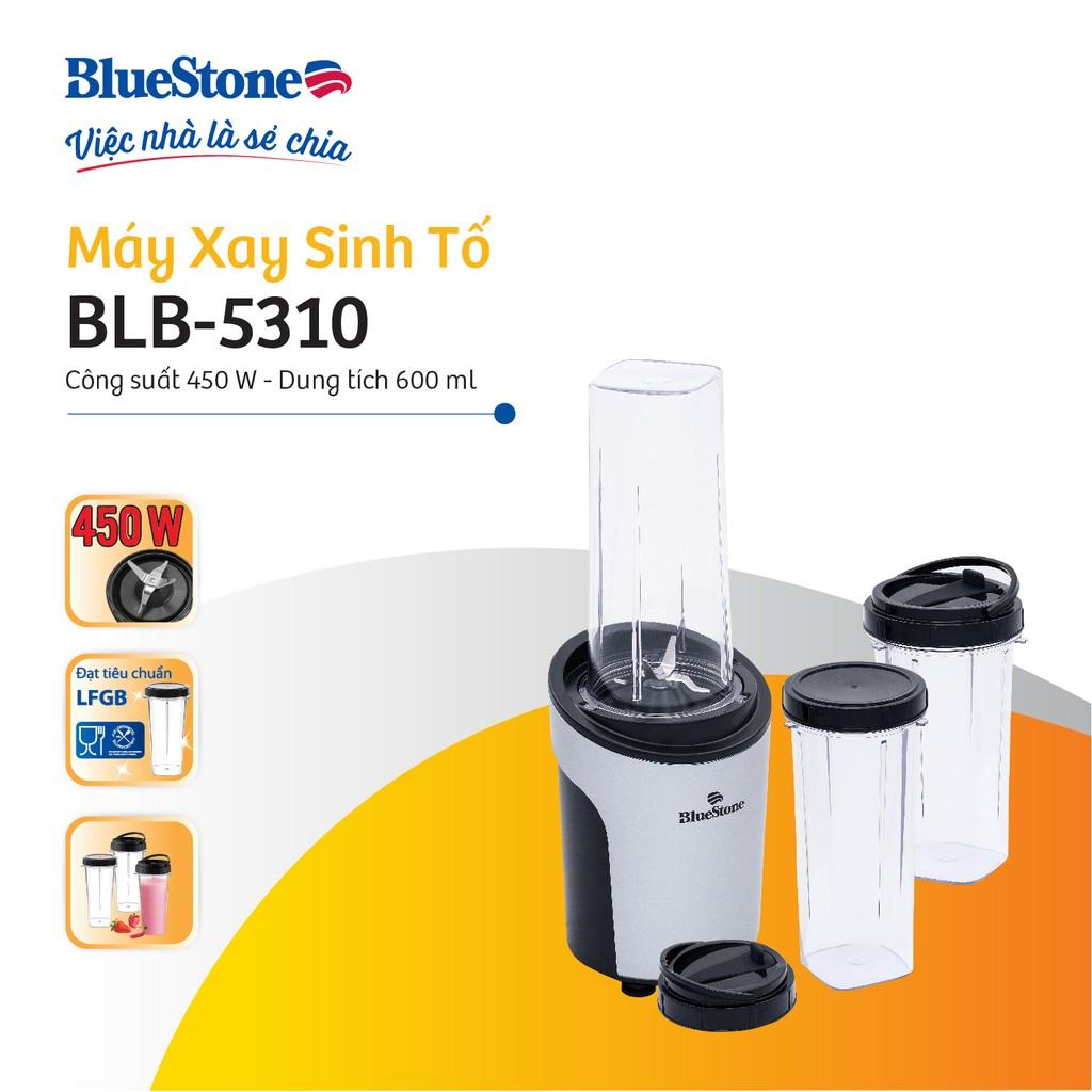 Máy xay Sinh Tố BlueStone BLB-5310,Công suất 450w - Kèm 3 Cối Xay Mang Đi, Hàng chính hãng