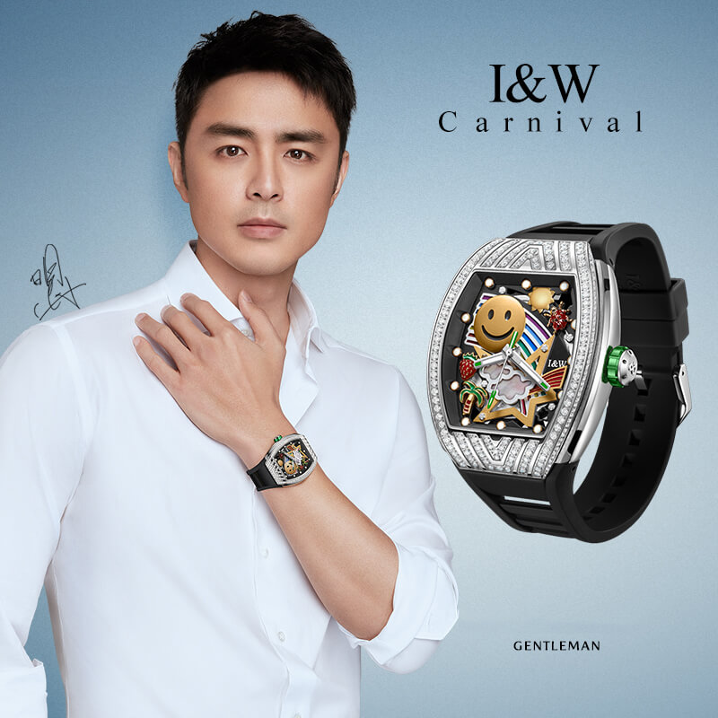 Đồng hồ nam chính hãng IW Carnival Sport IW757G-3,kính sapphire,chống xước,chống nước 50m,Bh 24 tháng,máy cơ (automatic)