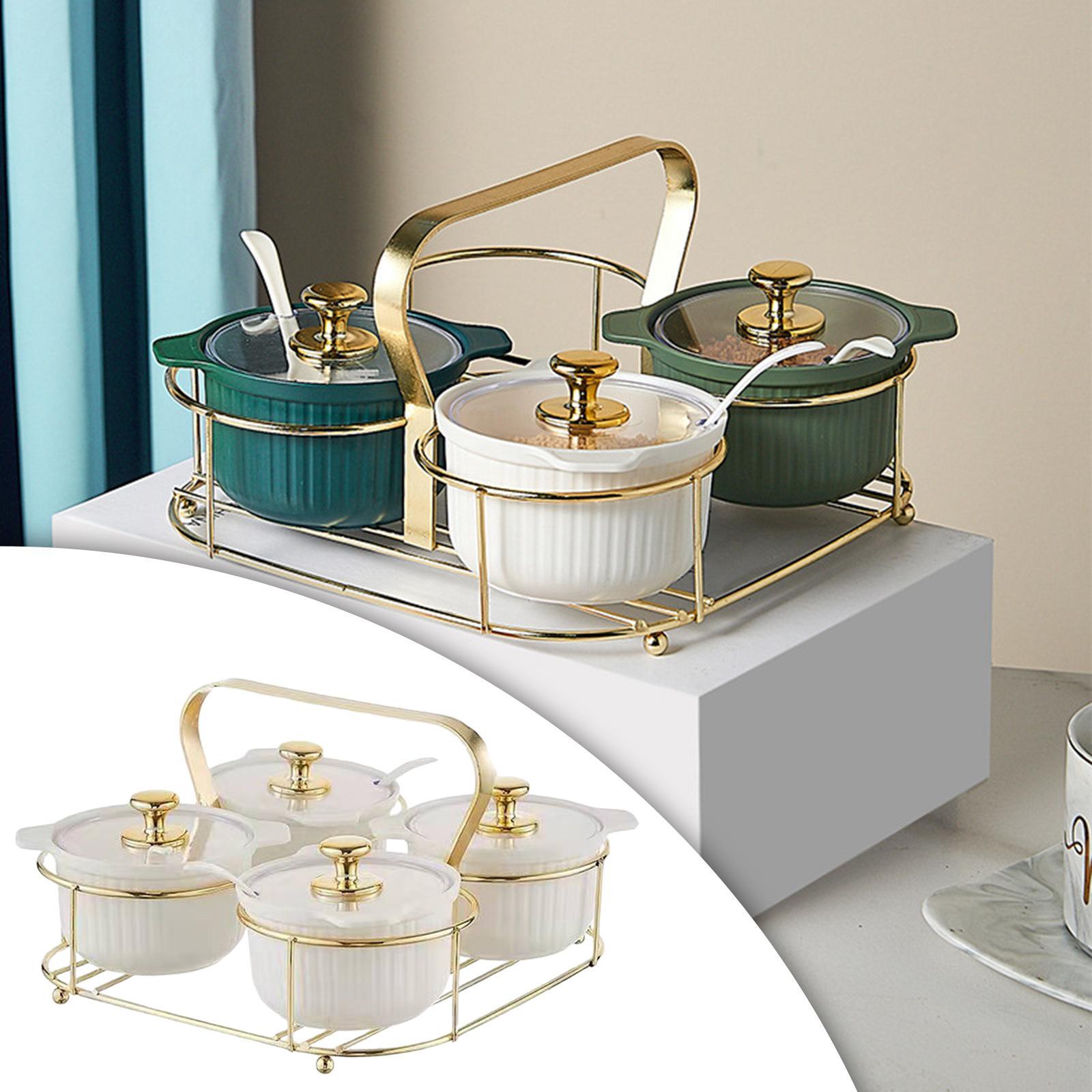 Seasoning Box Set Spice Shaker Seasoning Condiment Jar Set for Coffee Pepper