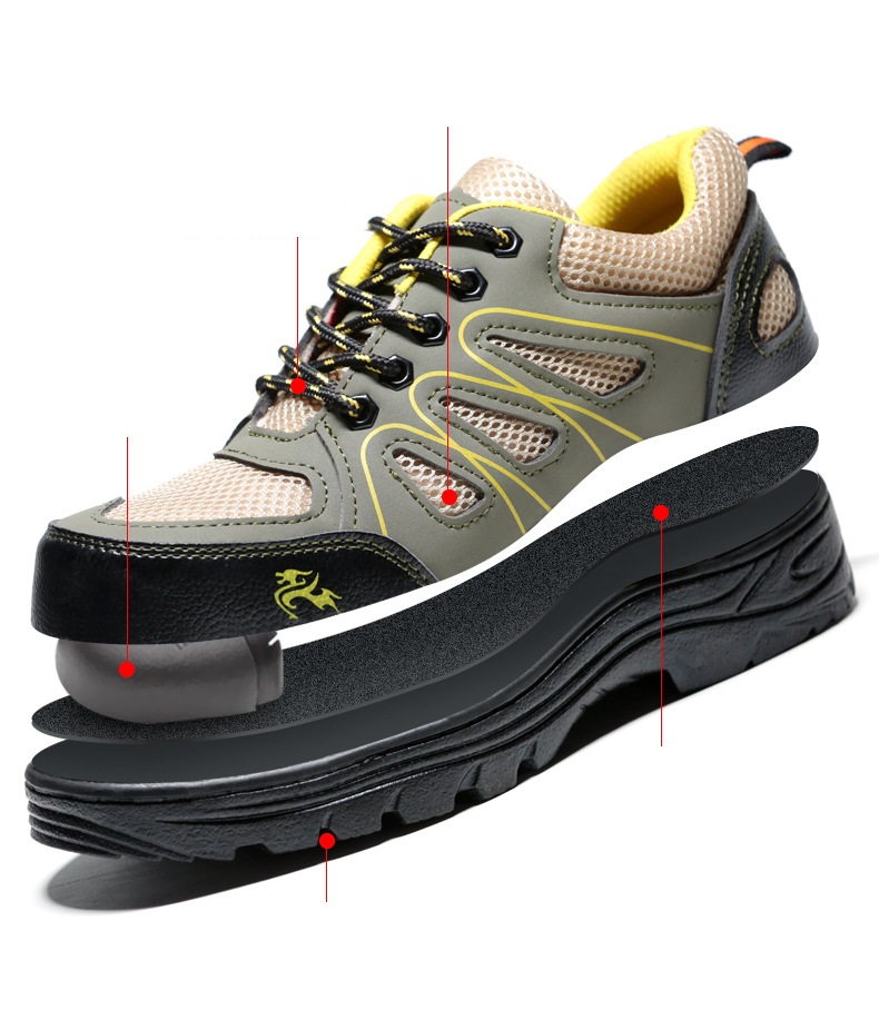 Giày Nam Bảo Hộ Lao Động GB-10 ,Giày Safety Phong Cách Thể Thao Trẻ Trung Chống Đinh ,chống va đập