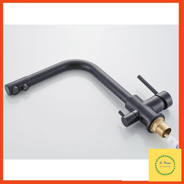 Vòi rửa bát, vòi rửa chén nóng lạnh 3 đường nước nano