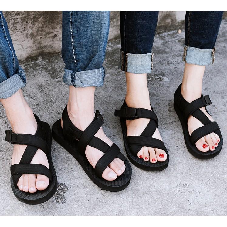 Dép Sandal Đôi Nam Nữ Đế Êm Quai Dù H76