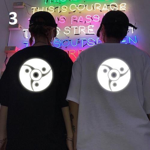 Áo thun Unisex phản quang Naruto   Có size tay lỡ