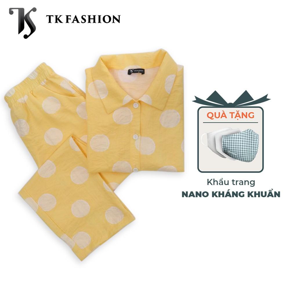 Bộ Đồ ngủ nữ Pyjama mặc nhà TKFASHION BD06