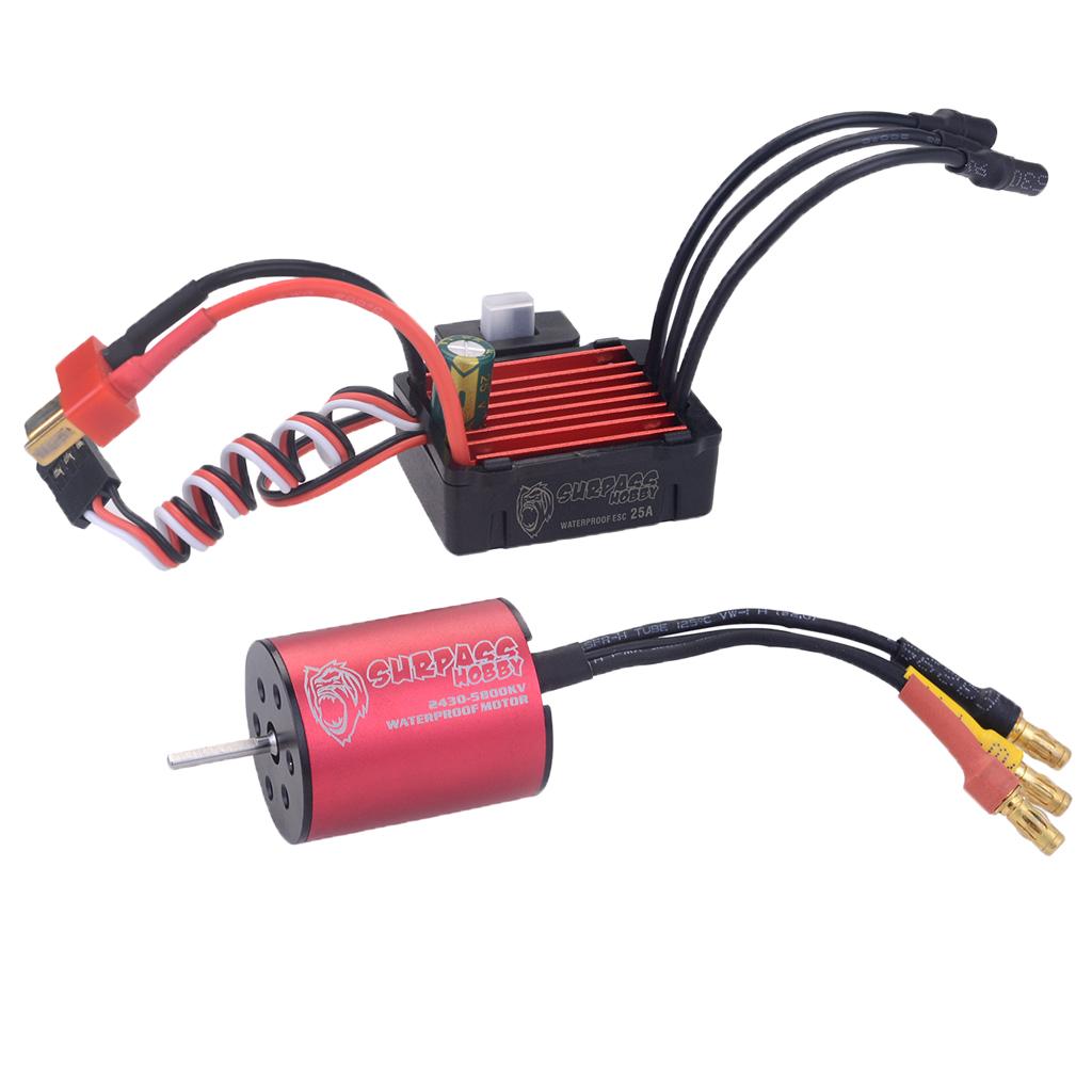 RC Xe Ô Tô Mô Hình Động Cơ Không Chổi Than & Điều Tốc Điện ESC với Nhiệt Nắp Đậy Bồn Rửa và Hướng Dẫn Sử Dụng