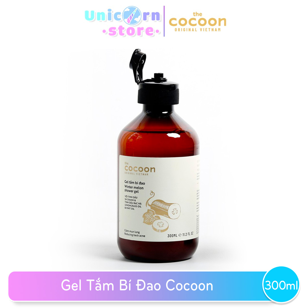 Gel tắm bí đao Cocoon 300ml (winter melon shower gel)