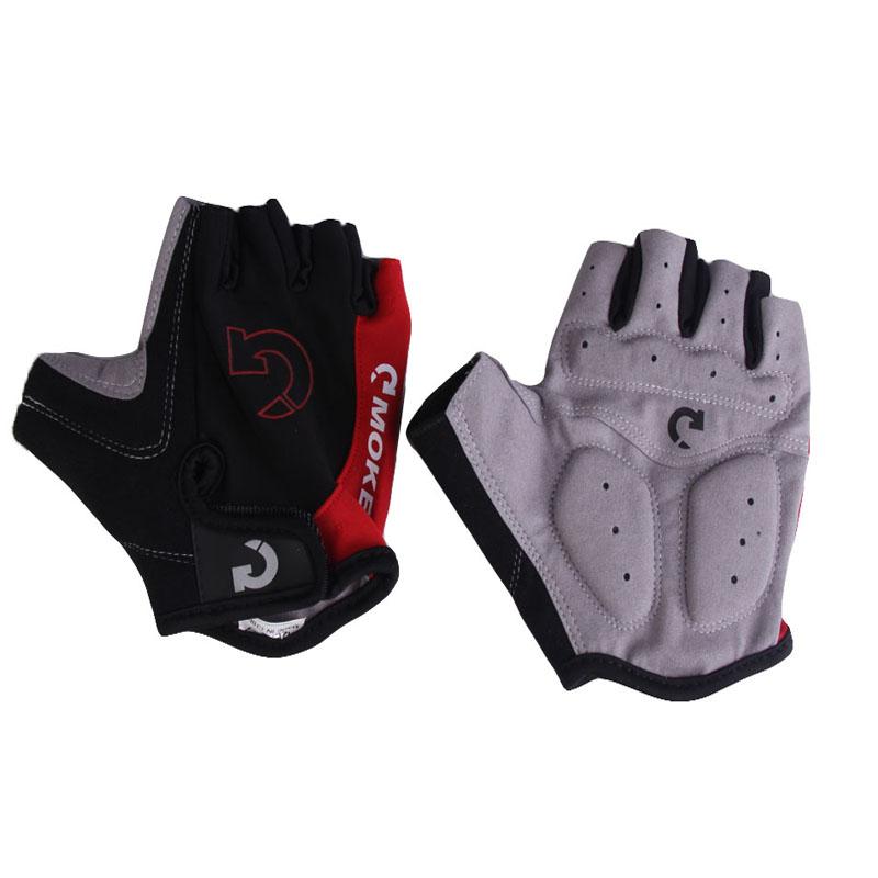 Xe đạp mới nửa ngón tay găng tay xe đạp -Slip -sweat gel xe đạp găng tay xe đạp MTB Road Mountain Bike Găng tay thể thao Color: Red Size: XL