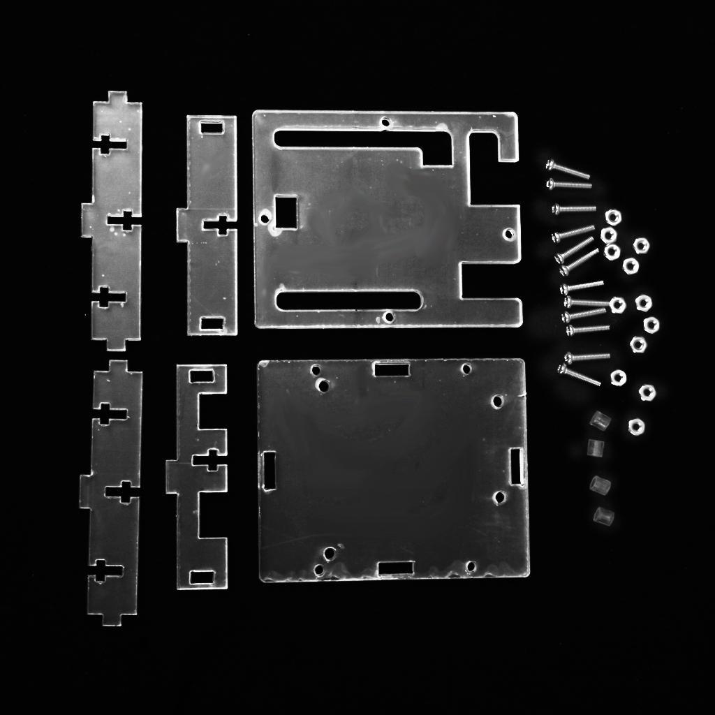 2 Set Clear Acrylic Case Shell Enclosure Boxs For UNO R3