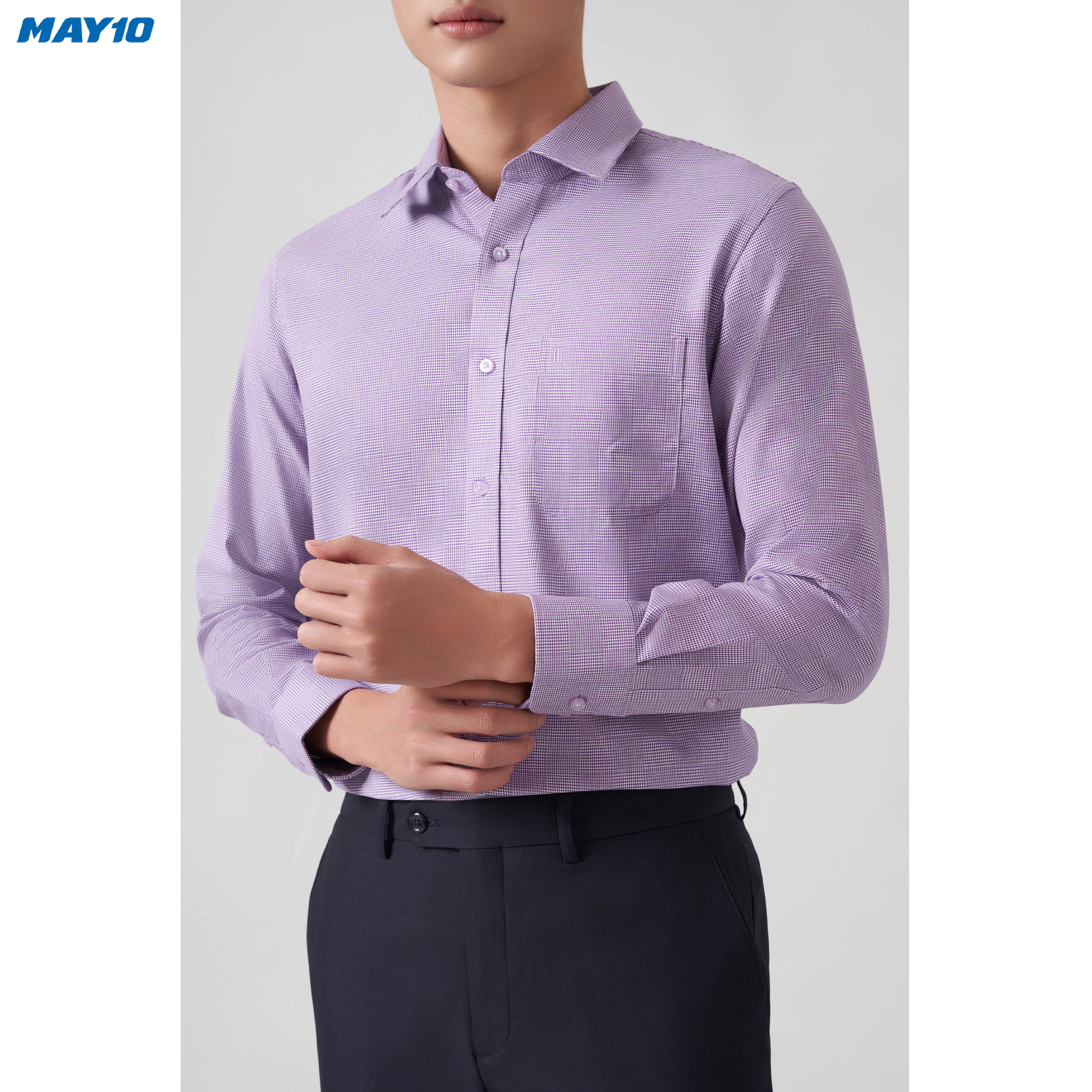 Áo sơ mi nam dài tay May 10 dáng Regular mã 010122338