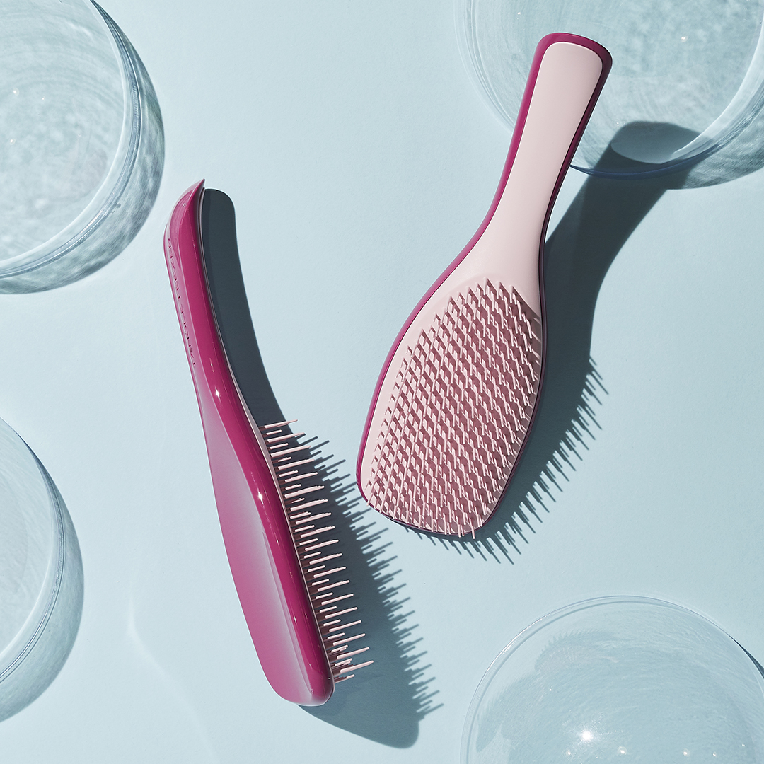 Lược chải tóc ướt giảm gãy rụng Tangle Teezer The Wet Detangler - Raspberry Rough (Bill Anh)