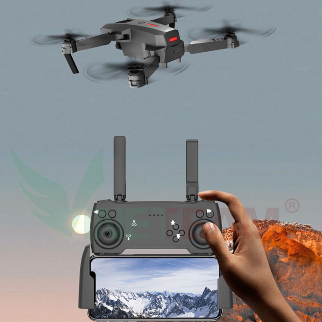 Máy Bay Điều Khiển Từ Xa Vinetteam Flycam P5 PRO Camera Kép Quadcopter UAV Với Bản Nâng Cấp 720P / 1080P / 4K HD FPV E88 Pro GPS WiFi Cảm Biến Chướng Ngại Vật - Hàng Nhập Khẩu