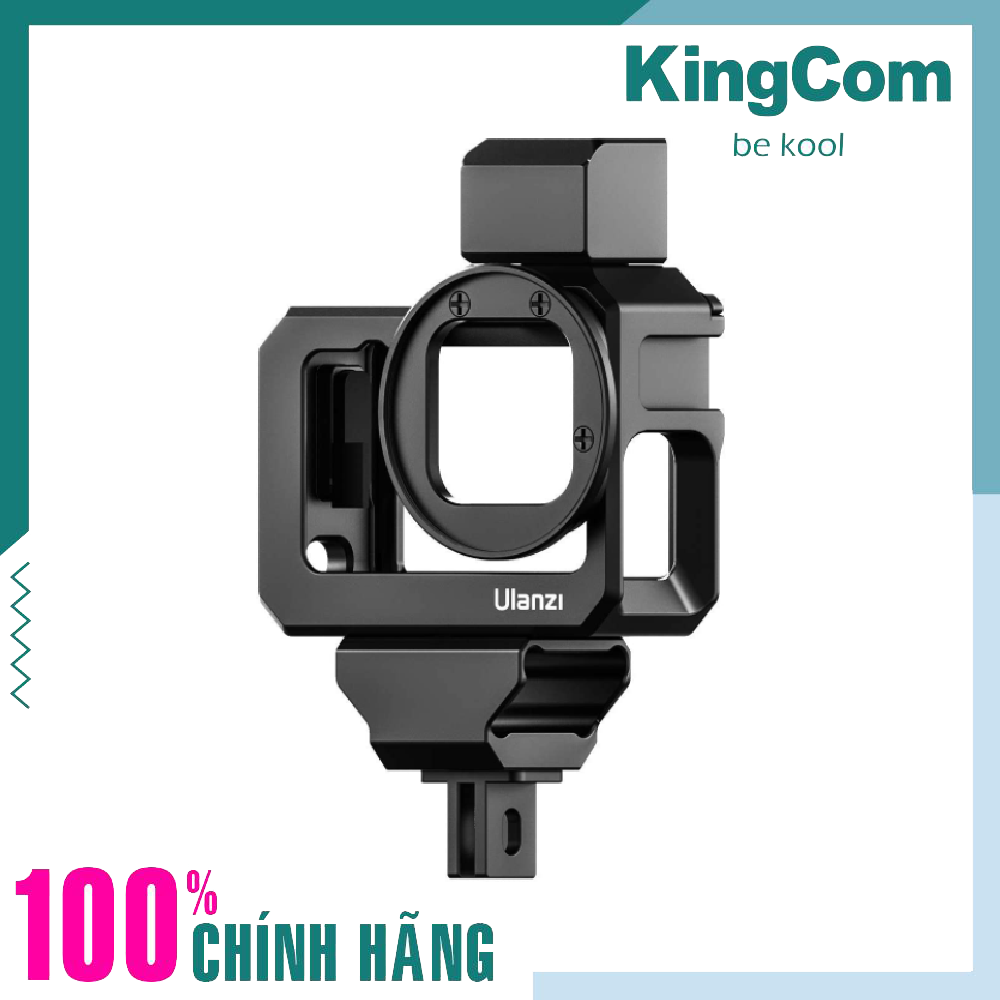 Ulanzi G9-5, Khung Kim Loại Quay Vlog Cho Gopro Hero 9/10, Thiết Kế ColdShoe Mount Gắn Kèm Phụ Kiện Micro &amp; Đèn Led Trợ Sáng - Hàng Chính Hãng