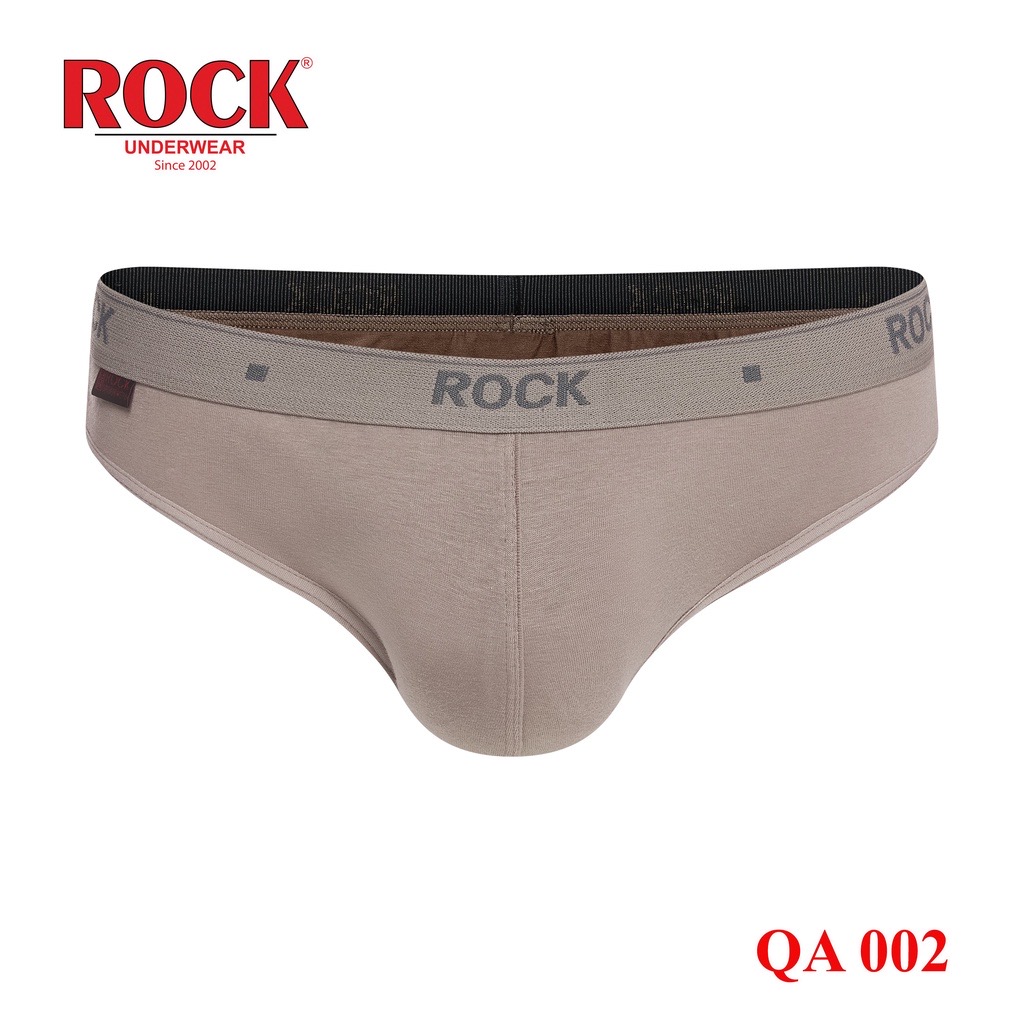 Quần lót nam cao cấp ROCK mềm mại QA 1002,lưng thun to bản in logo thương hiệu ROCK nổi bật