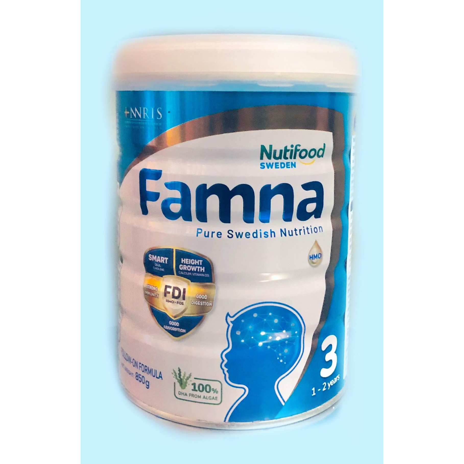 Sữa Famna step 3 850g - Đề kháng khoẻ, tiêu hoá tốt, bé cao lớn và thông minh - Hàng chính hãng của NutiFood