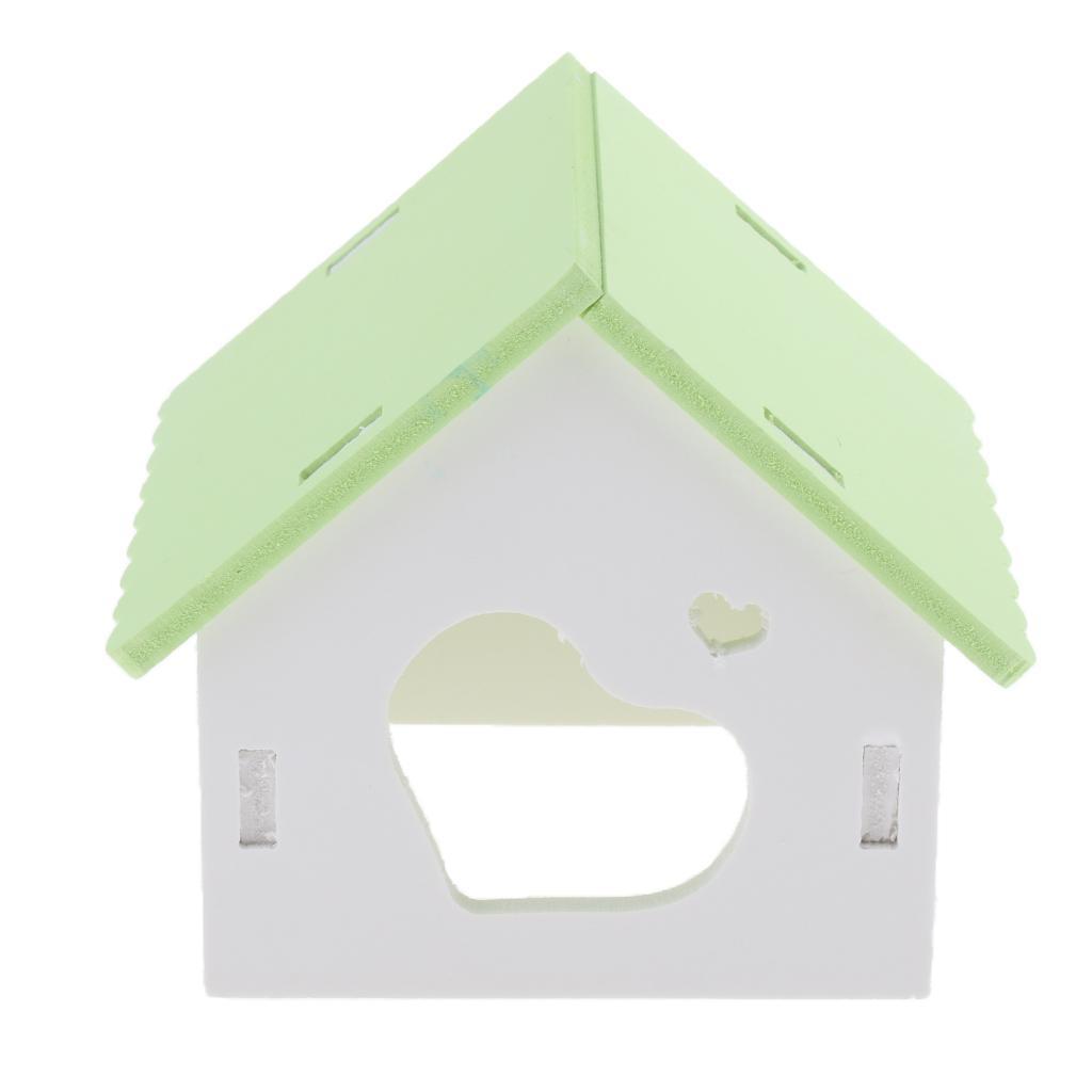 Hamster House Small Animal Hideout Pet Mini Hut Hamster Cabin Cages pink