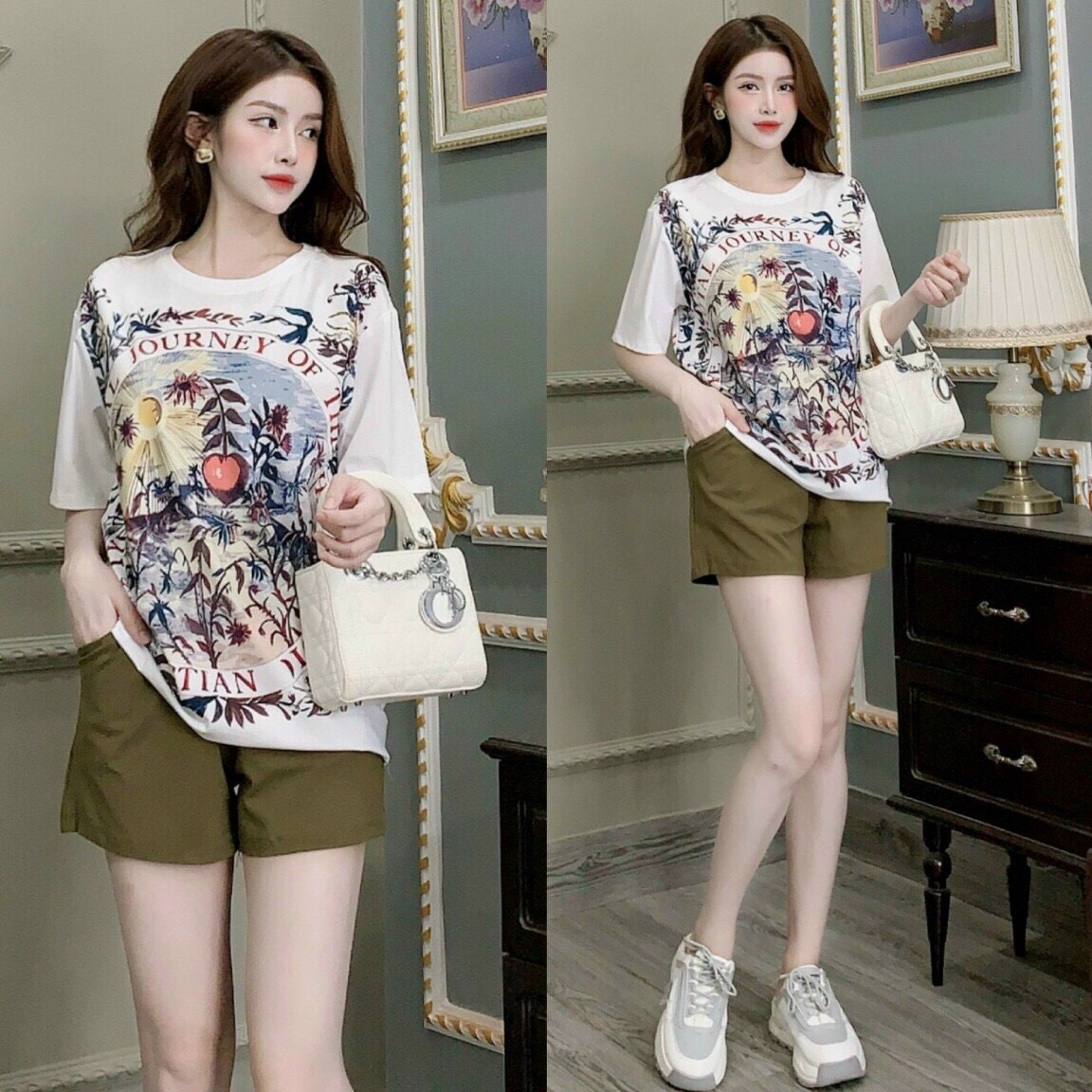 Sét Bộ FOM Rộng Phối Họa Tiết