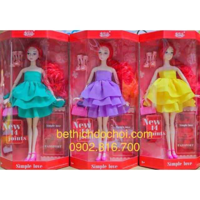 Búp bê xinh đẹp có khớp tóc màu