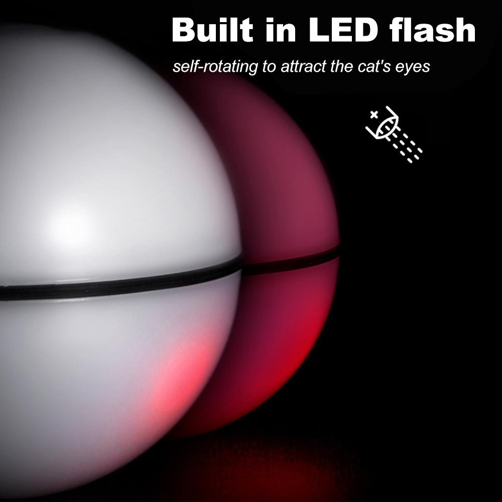 Bóng đồ chơi tương tác cho mèo thông minh Bóng tự xoay 360 độ, sạc lại USB
