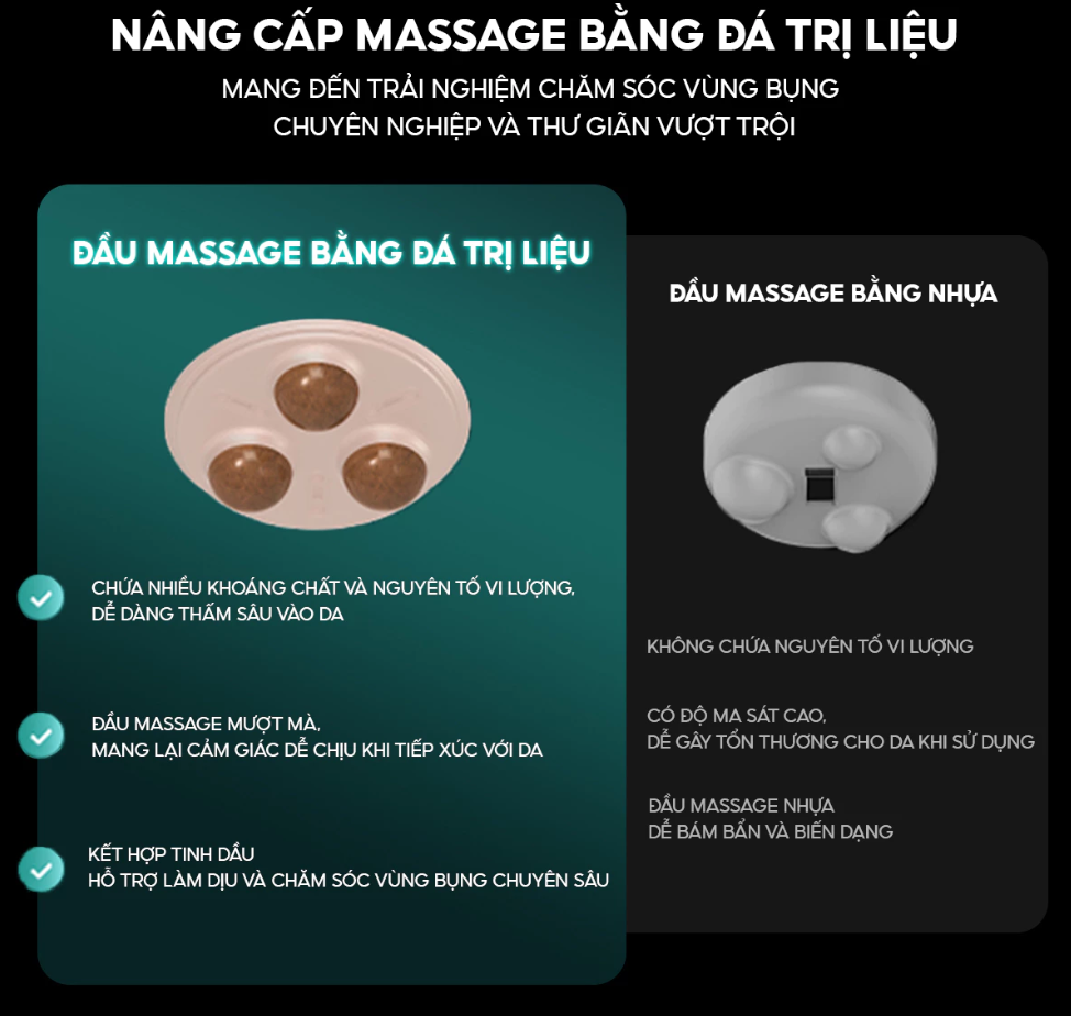 Máy Massage Bụng Philips PPM4371 - Massage Đa Năng - Chườm Ấm Ánh Sáng Đỏ - Hàng chính hãng