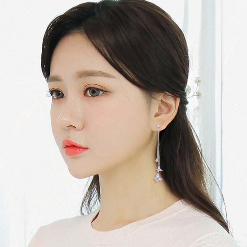 Khuyên tai nữ bạc cute