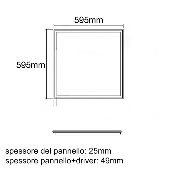 Combo 2 đèn Led Panel 600x600 48w ánh sáng trắng