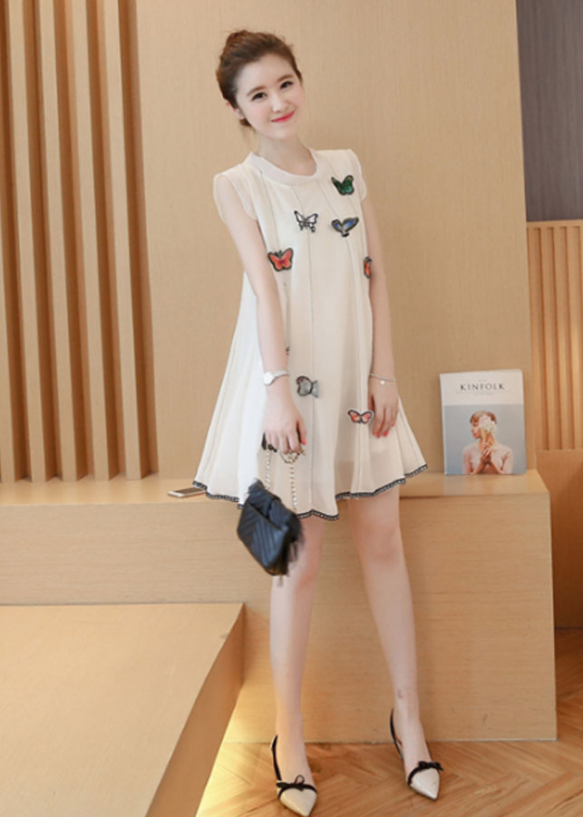 Đầm Suông Đính Bướm BY1077