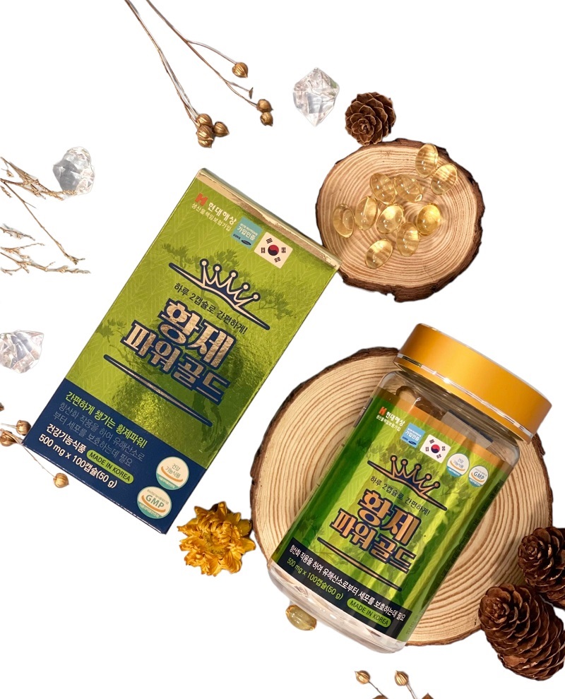 TINH DẦU THÔNG ĐỎ HWANGJE POWER GOLD 100 VIÊN