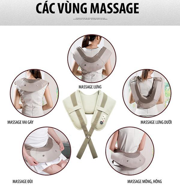 Đai Massage Đấm Lưng, Vai, Cổ Gáy Toàn Thân Siêu Tiện Lợi.