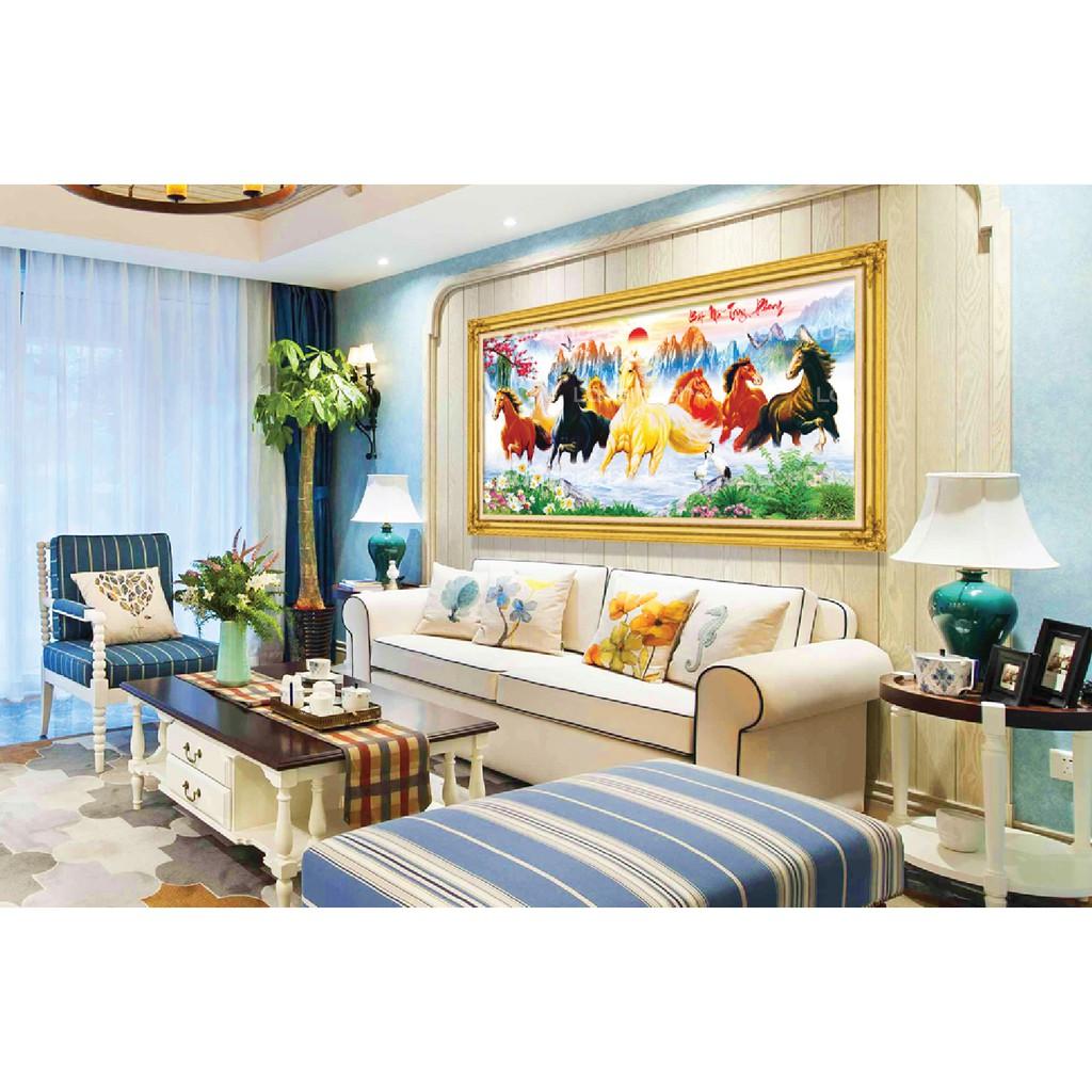 Tranh thêu mã đáo thành công LV3294 - kích thước: 125 * 63cm.