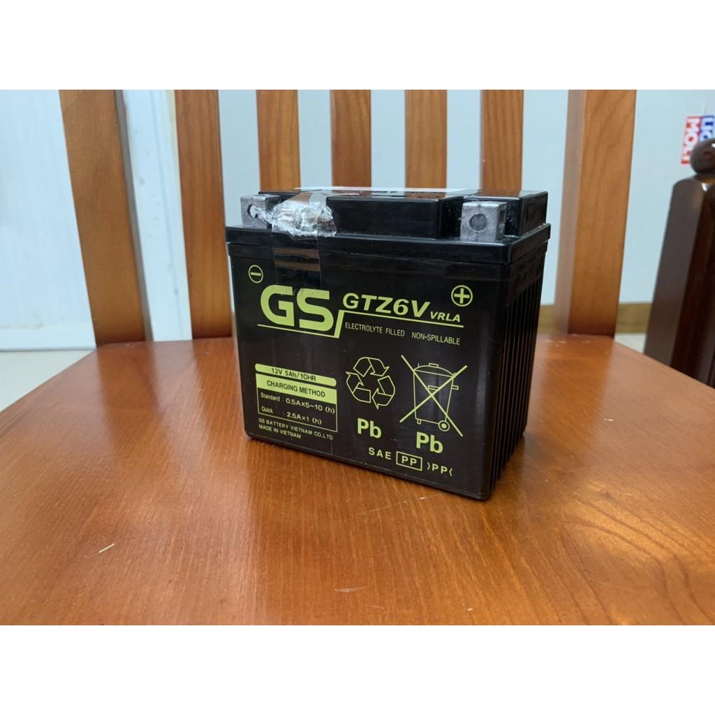 Bình Ắc Quy Khô GS GTZ6V - KT : 112 x 70 x 105