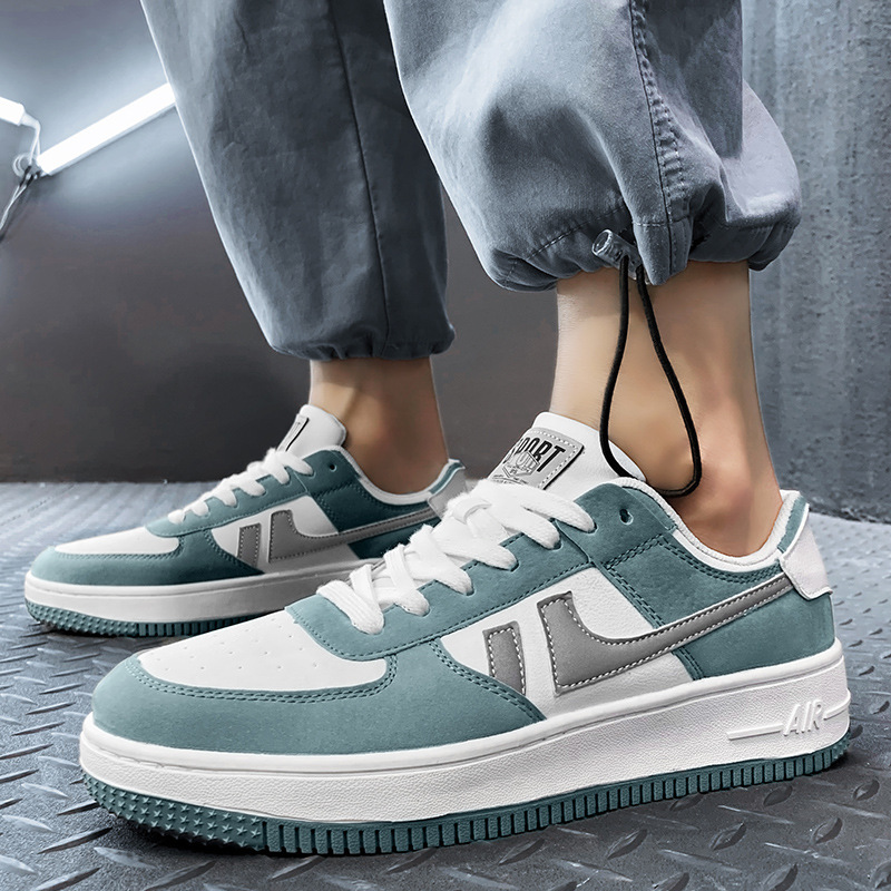 Giày Thể Thao Nam GEMI - Giày Sneaker Màu Xám - Xanh, Giày Thể Thao Đế Nhẹ, Vải Thoáng Khí - G5401