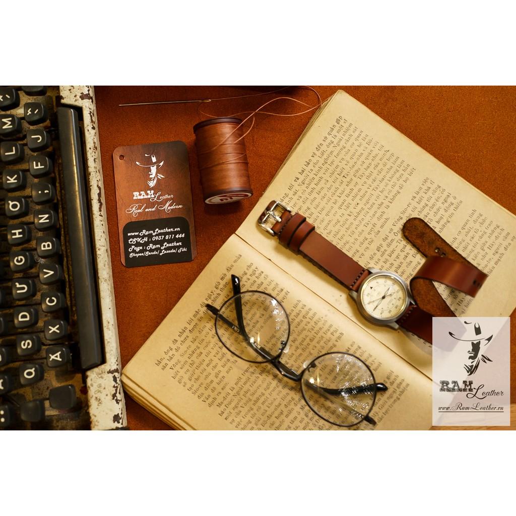 DÂY ĐỒNG HỒ 18MM DA BÒ THẬT - CHÍNH HÃNG RAM LEATHER
