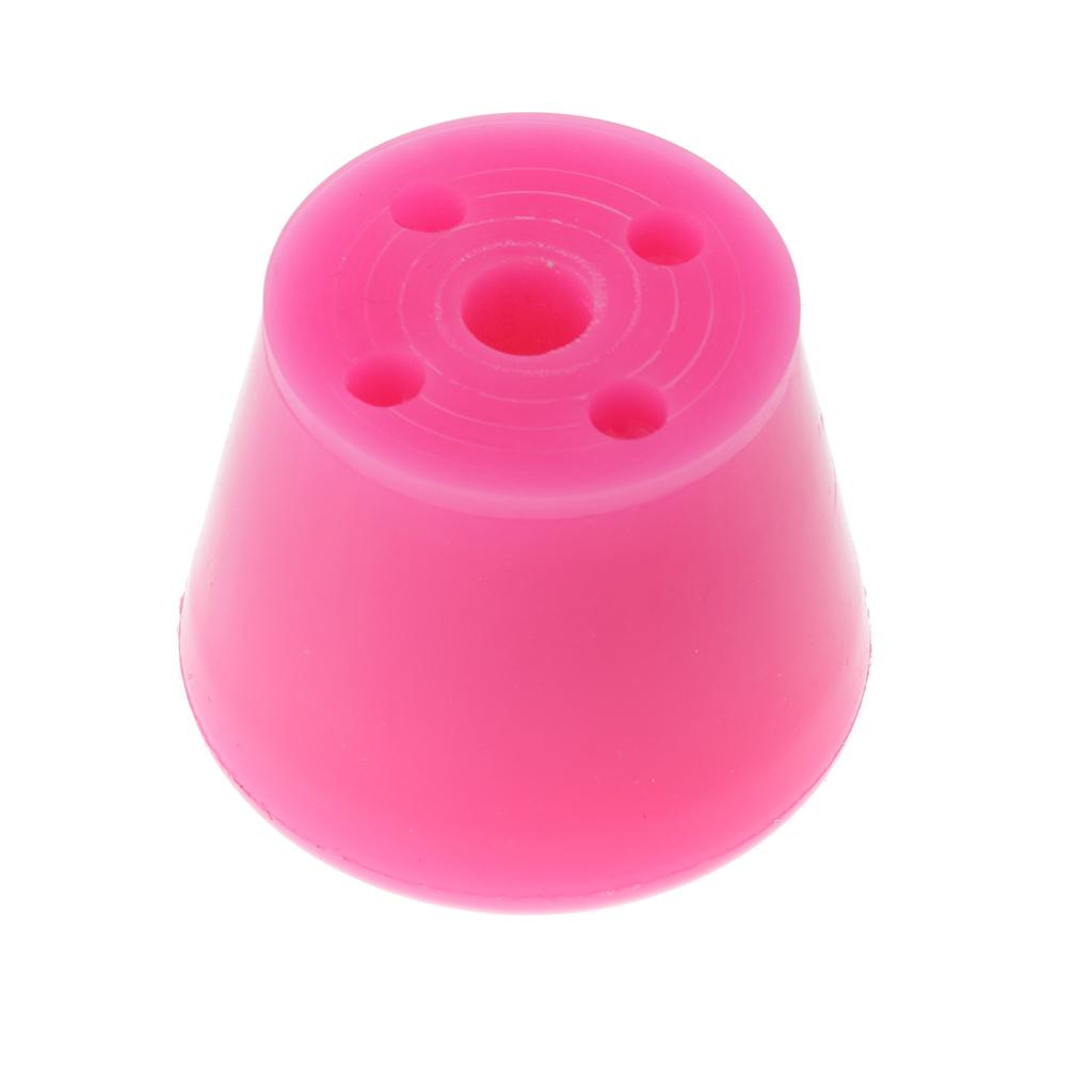 2x2pcs PU Roller Skates Toe Stops Inline Skates Ice Skates Accessories Pink